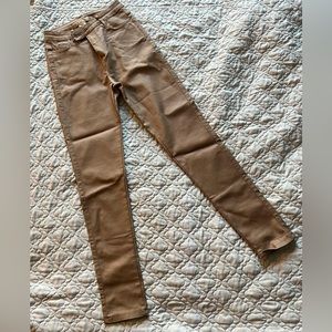 Apperloth A High Waist PU Leather Skinny Pants